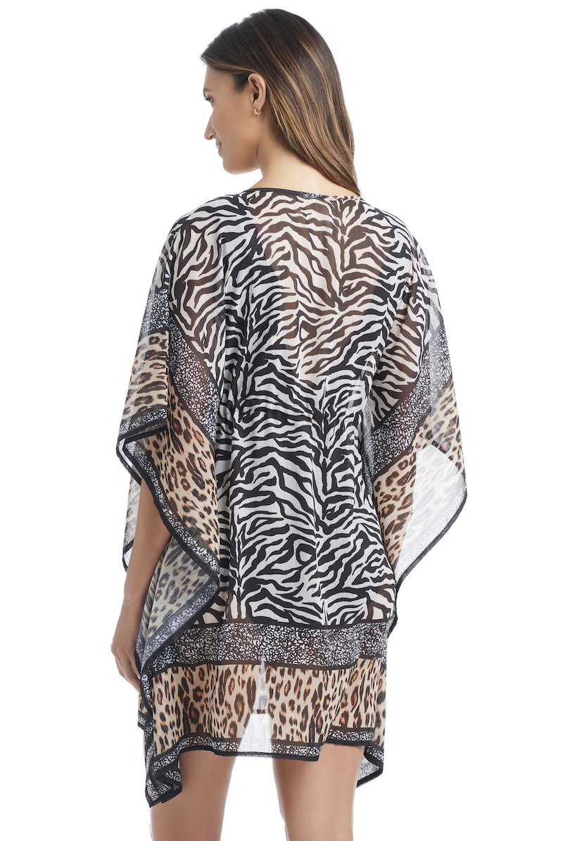 Bleu What's In The Mix Chiffon Caftan - Image 2