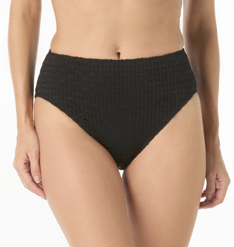Carmen Marc Valvo Living Paradise Crochet Hi-Waist Bottom