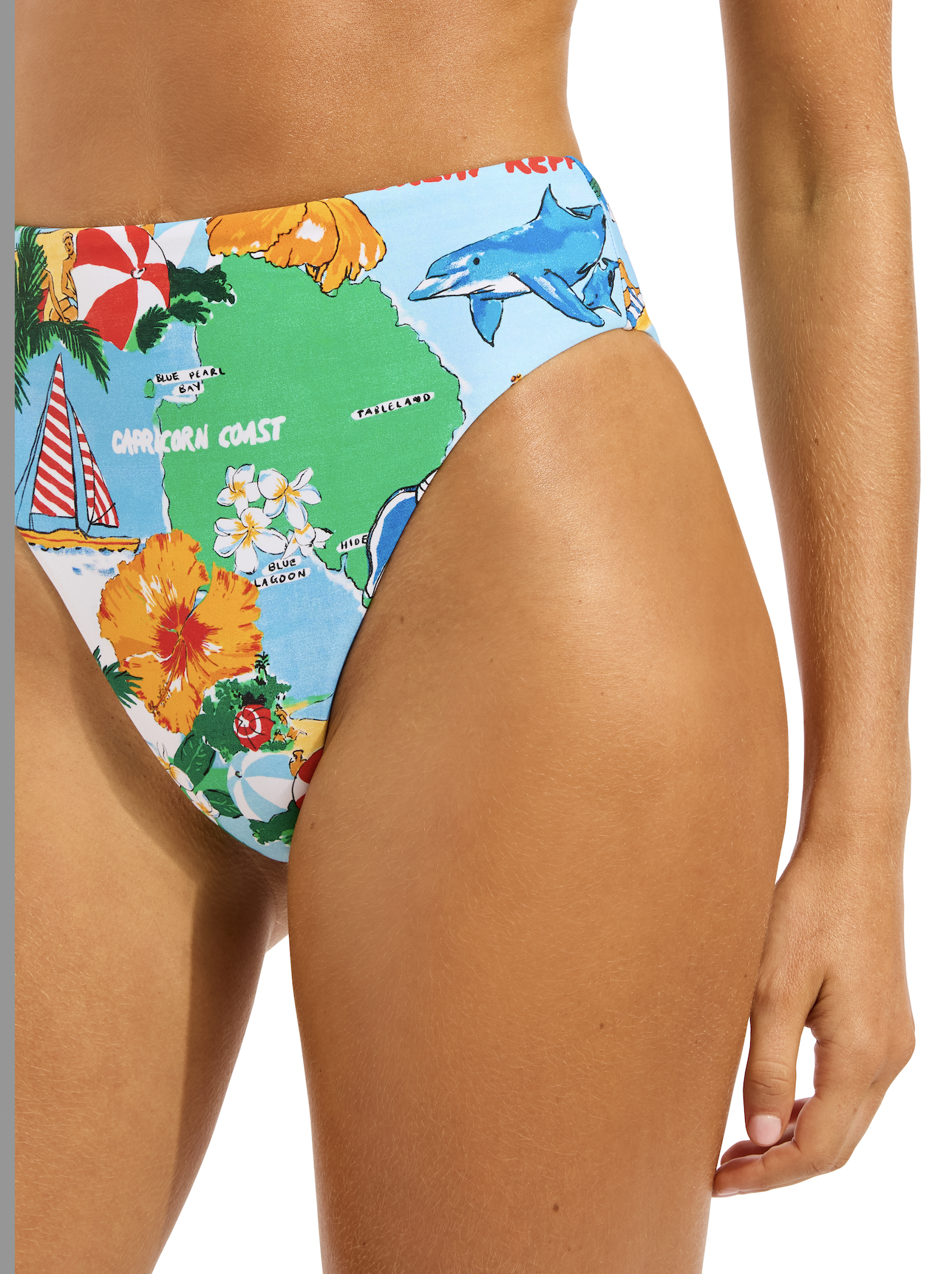 Seafolly Viva Vacation Hi Waist Bottom
