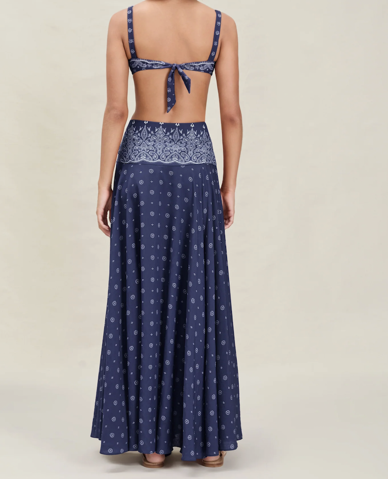 Devon Windsor Bandana Rylie Skirt Merlot or Harbour - Image 3